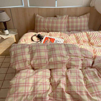 Cozy Cottage Plaid Cotton Duvet Covers