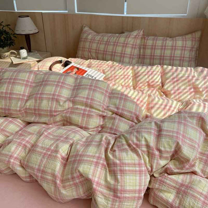 Cozy Cottage Plaid Cotton Duvet Covers