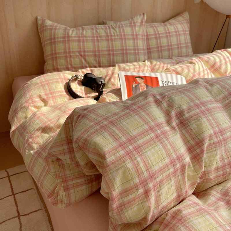 Cozy Cottage Plaid Cotton Duvet Covers