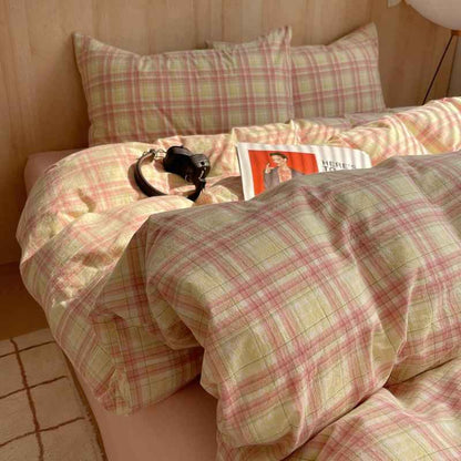 Cozy Cottage Plaid Cotton Duvet Covers
