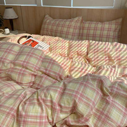 Cozy Cottage Plaid Cotton Duvet Covers