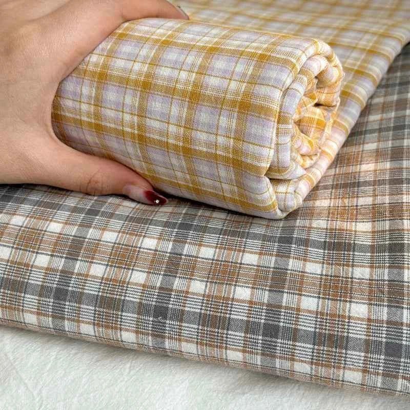 Cozy Cottage Plaid Cotton Flat Sheets - WhisperLinens