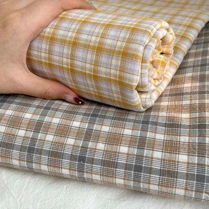Cozy Cottage Plaid Cotton Flat Sheets - WhisperLinens