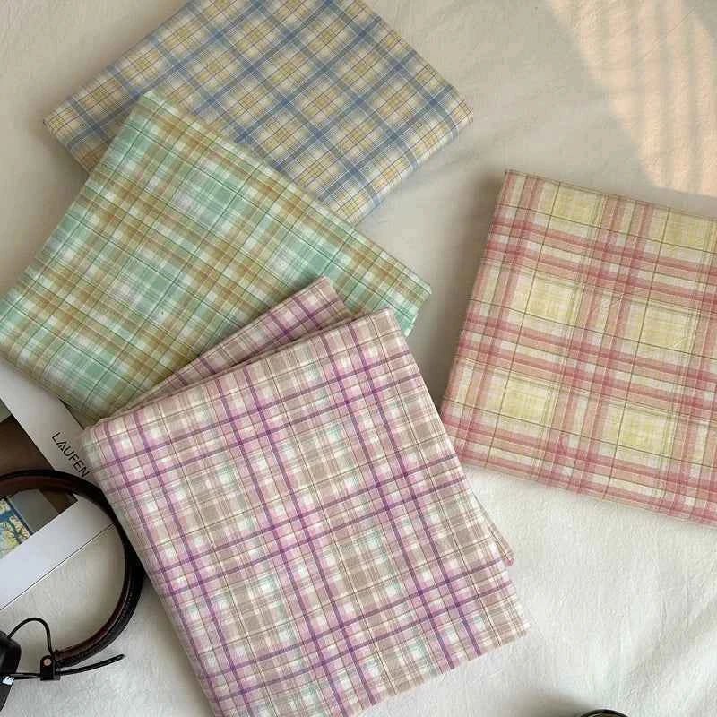 Cozy Cottage Plaid Cotton Flat Sheets - WhisperLinens