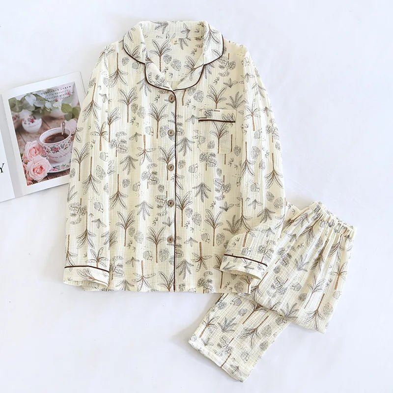 Cream Serenity Pajama Set - WhisperLinens