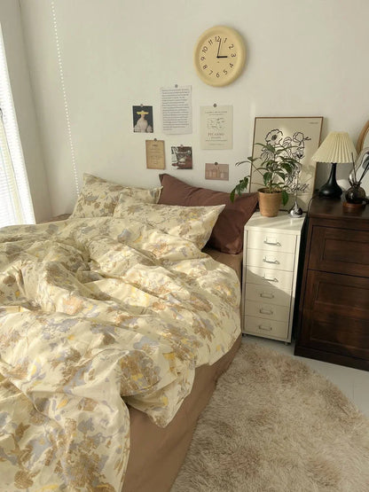 Adeline Vintage Botanical Cotton Bedding Set