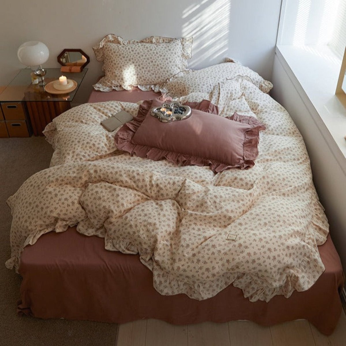 Ditsy Floral Ruffle Bedding Collection - WhisperLinens