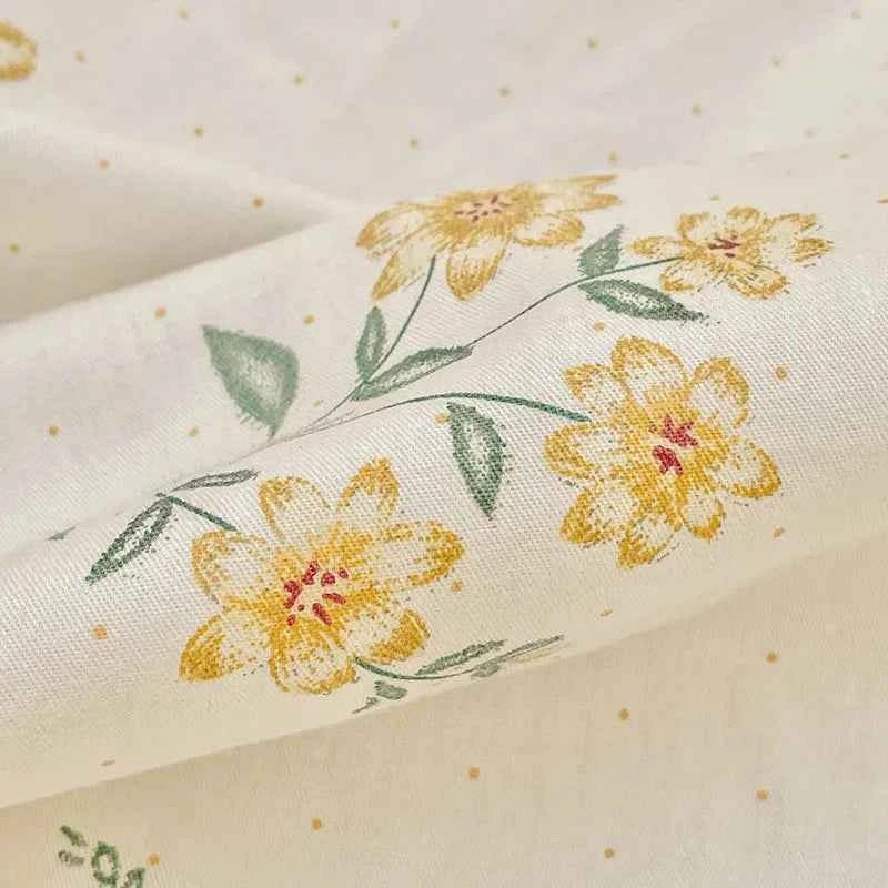 Floral Reversible Cotton Bedding Set - WhisperLinens