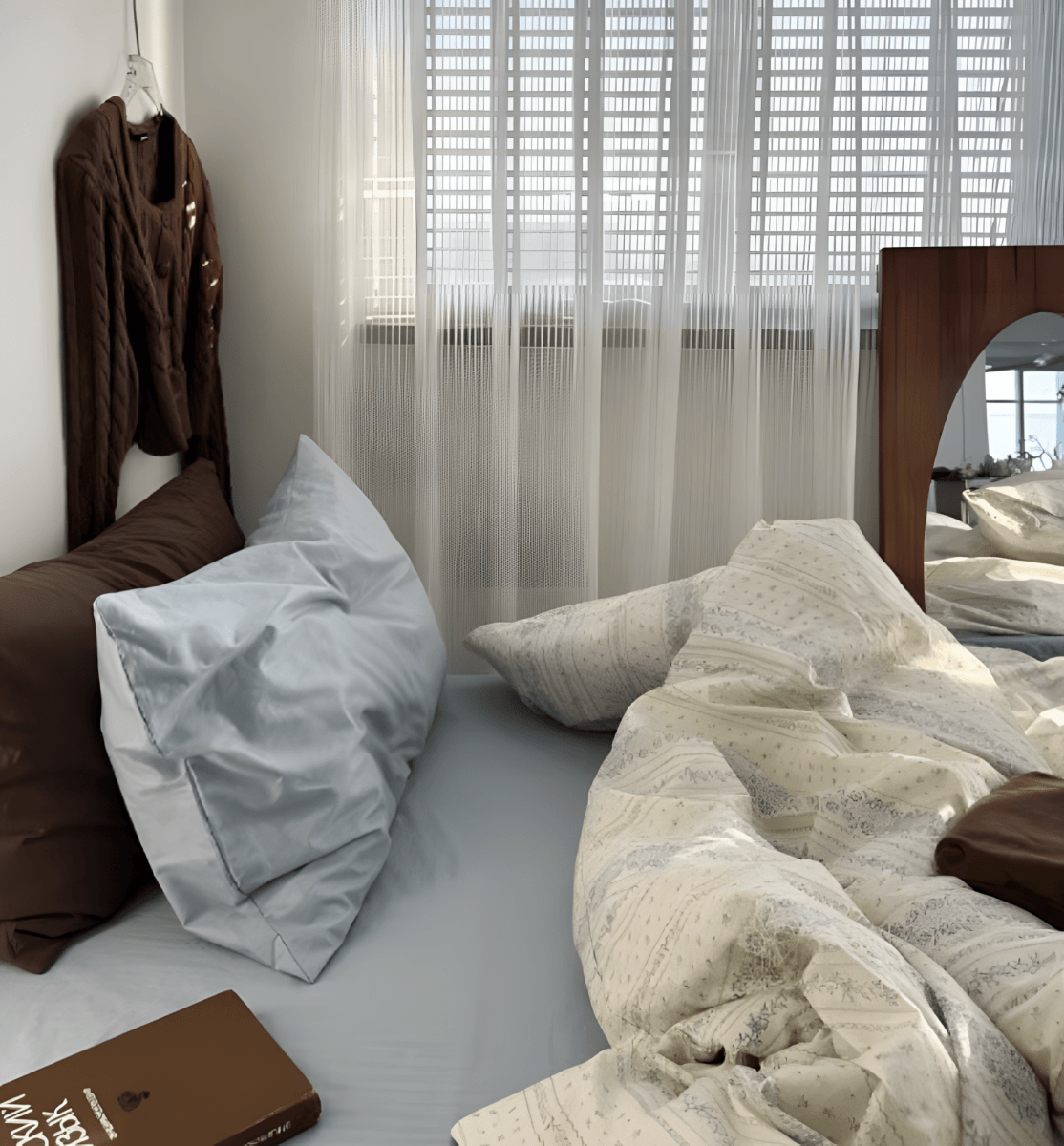 Floral Serene Stripes Bedding Set - WhisperLinens
