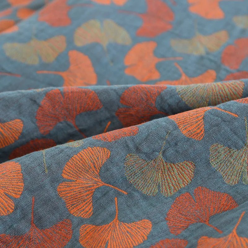 Ginkgo Garden Cotton Pajama Set - WhisperLinens