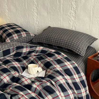 Heritage Plaid Cotton Bedding Set - WhisperLinens
