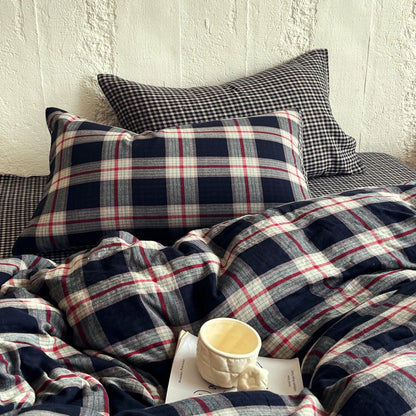 Heritage Plaid Cotton Bedding Set - WhisperLinens