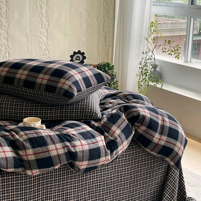Heritage Plaid Cotton Bedding Set - WhisperLinens