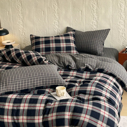 Heritage Plaid Cotton Bedding Set - WhisperLinens