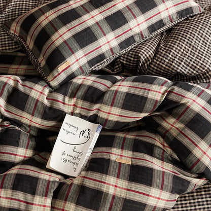 Heritage Plaid Cotton Bedding Set - WhisperLinens