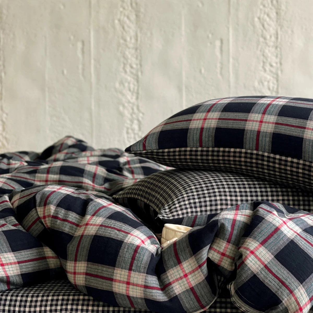 Heritage Plaid Cotton Bedding Set - WhisperLinens