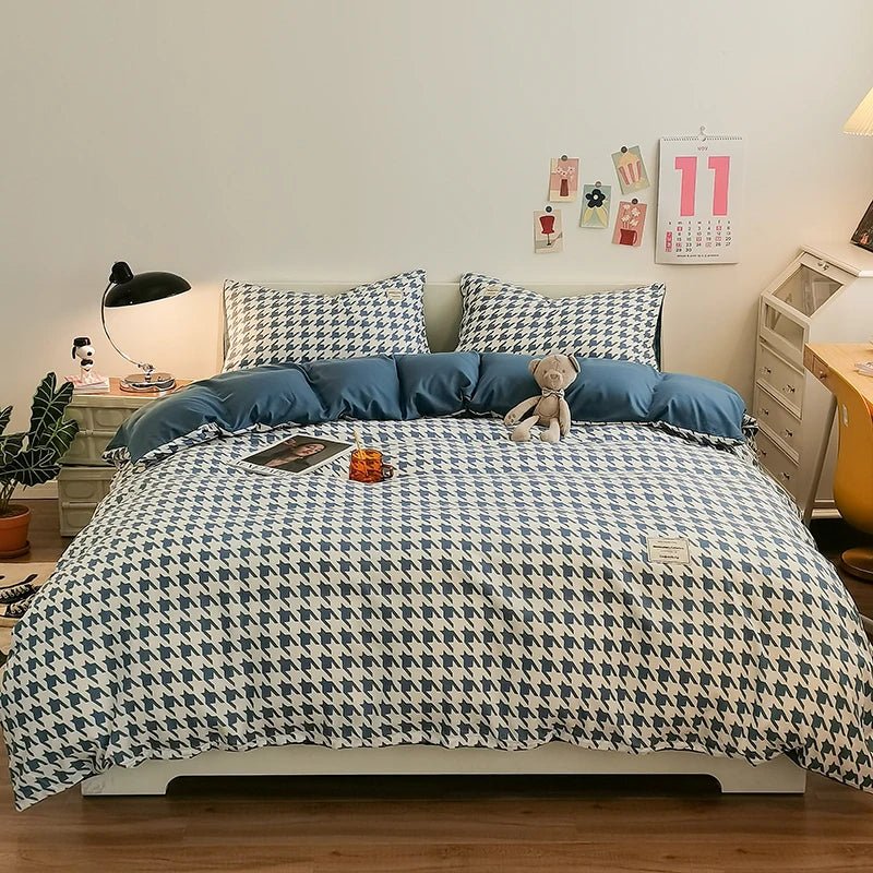 Houndstooth Bedding Collection - WhisperLinens