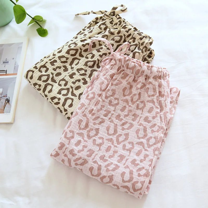 Leopard Whisper Sleep Pants - WhisperLinens