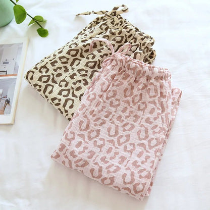 Leopard Whisper Sleep Pants - WhisperLinens