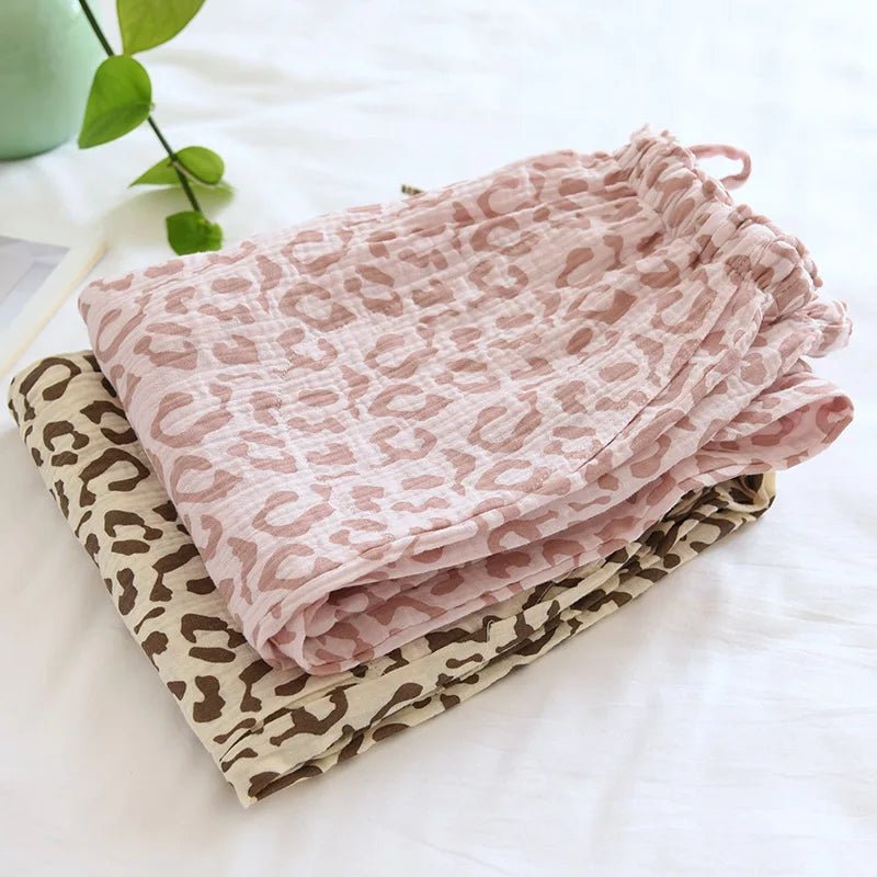 Leopard Whisper Sleep Pants - WhisperLinens