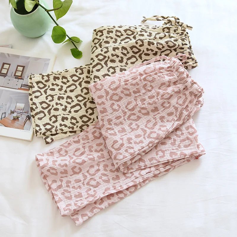 Leopard Whisper Sleep Pants - WhisperLinens
