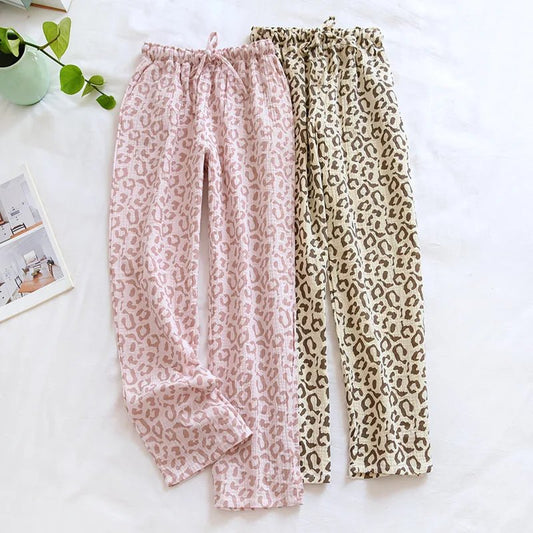 Leopard Whisper Sleep Pants - WhisperLinens