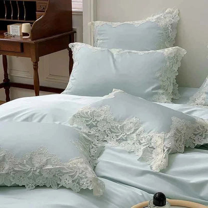 Luxe Lace Cotton Bedding Set - WhisperLinens