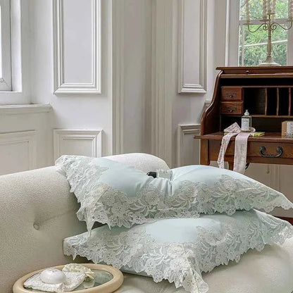 Luxe Lace Cotton Bedding Set - WhisperLinens