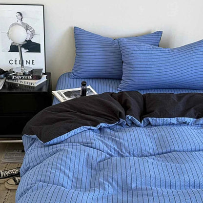 Monochrome Stripe Bedding Collection - WhisperLinens