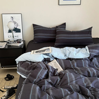 Monochrome Stripe Bedding Collection - WhisperLinens