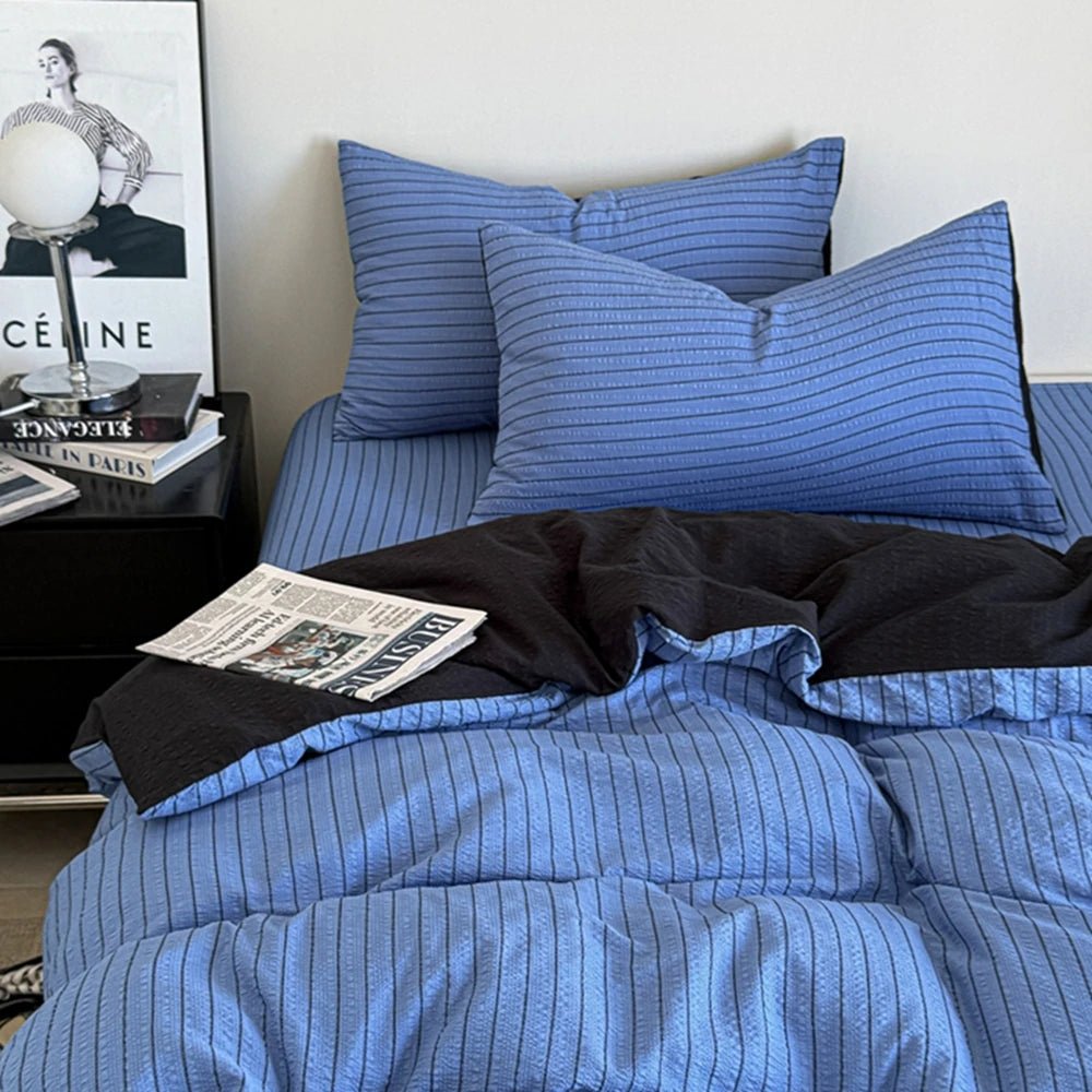 Monochrome Stripe Bedding Collection - WhisperLinens