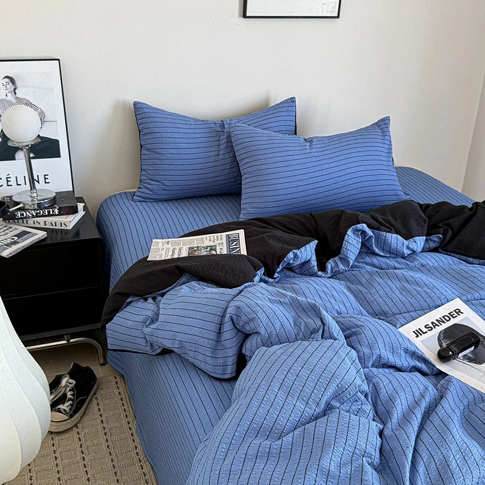 Monochrome Stripe Bedding Collection - WhisperLinens