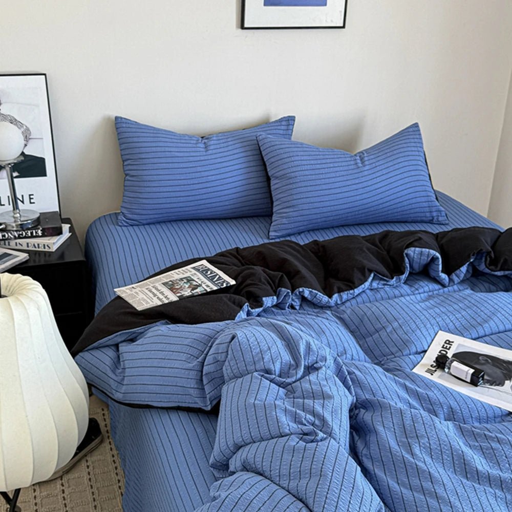 Monochrome Stripe Bedding Collection - WhisperLinens