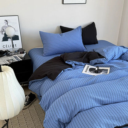 Monochrome Stripe Bedding Collection - WhisperLinens