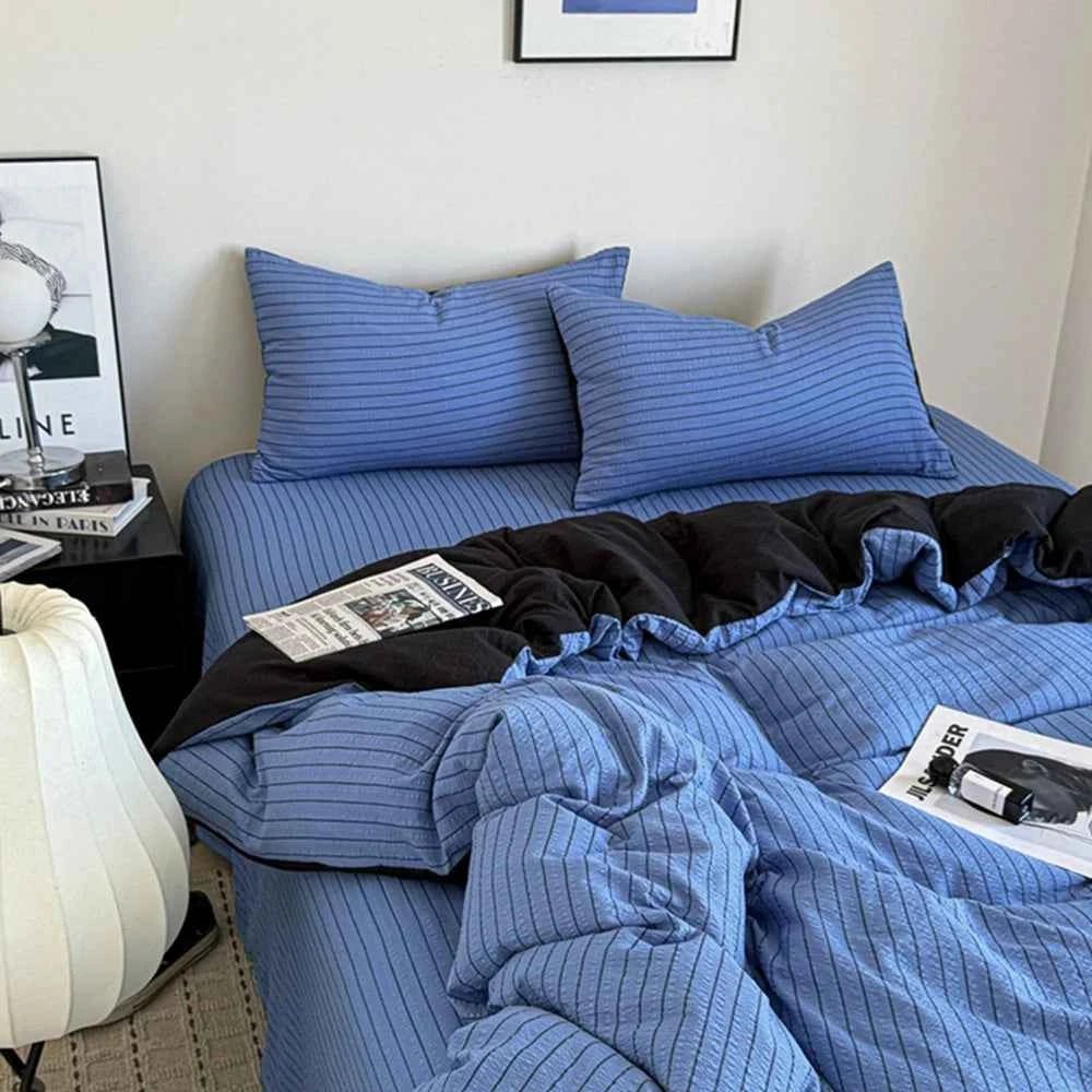 Monochrome Stripe Bedding Collection - WhisperLinens