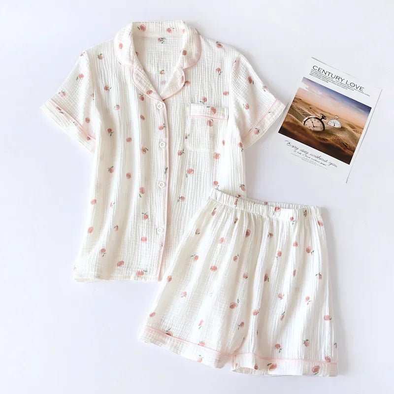 Peachy Breeze Pajama Set - WhisperLinens