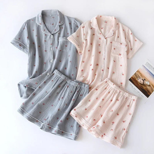 Peachy Breeze Pajama Set - WhisperLinens