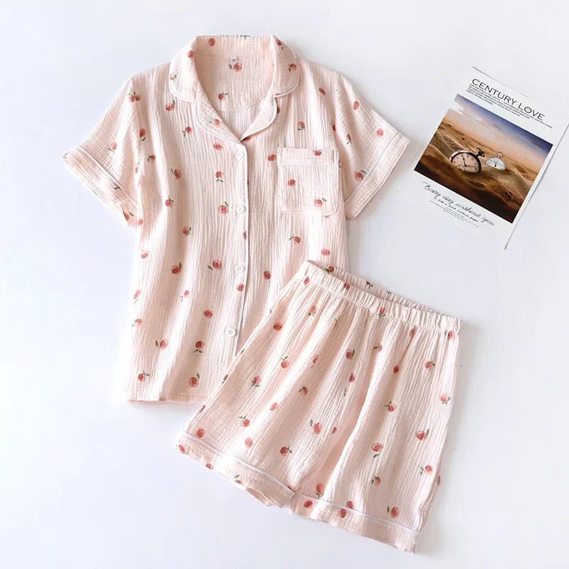 Peachy Breeze Pajama Set - WhisperLinens