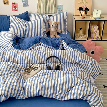 Puffy Stripe Bedding Collection - WhisperLinens