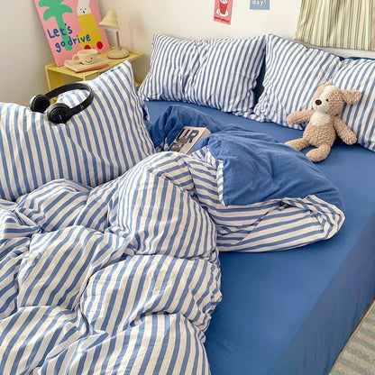 Puffy Stripe Bedding Collection - WhisperLinens