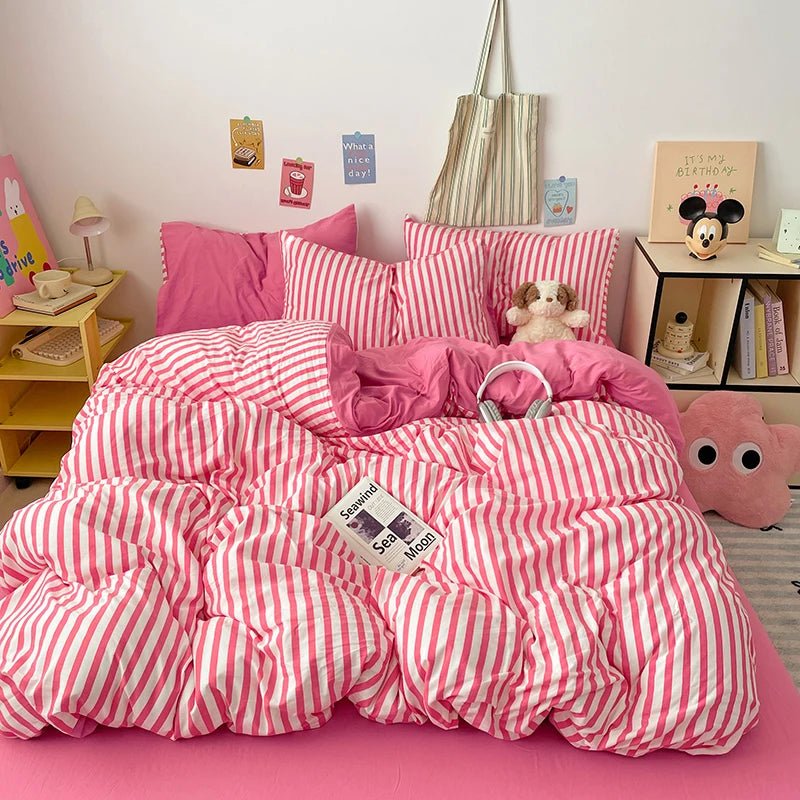 Puffy Stripe Bedding Collection - WhisperLinens
