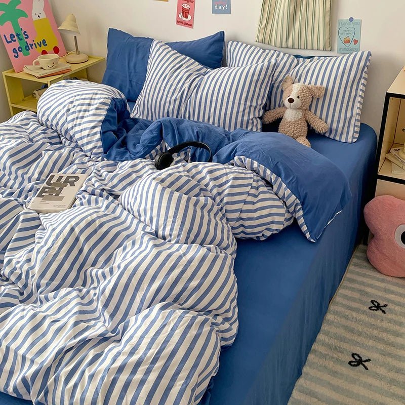 Puffy Stripe Bedding Collection - WhisperLinens