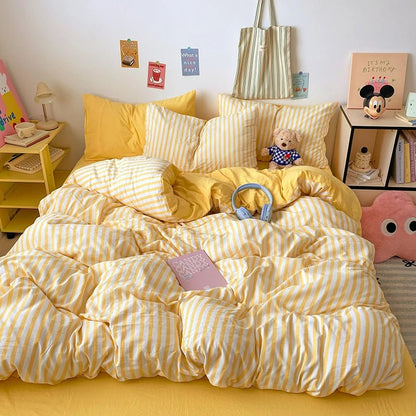 Puffy Stripe Bedding Collection - WhisperLinens