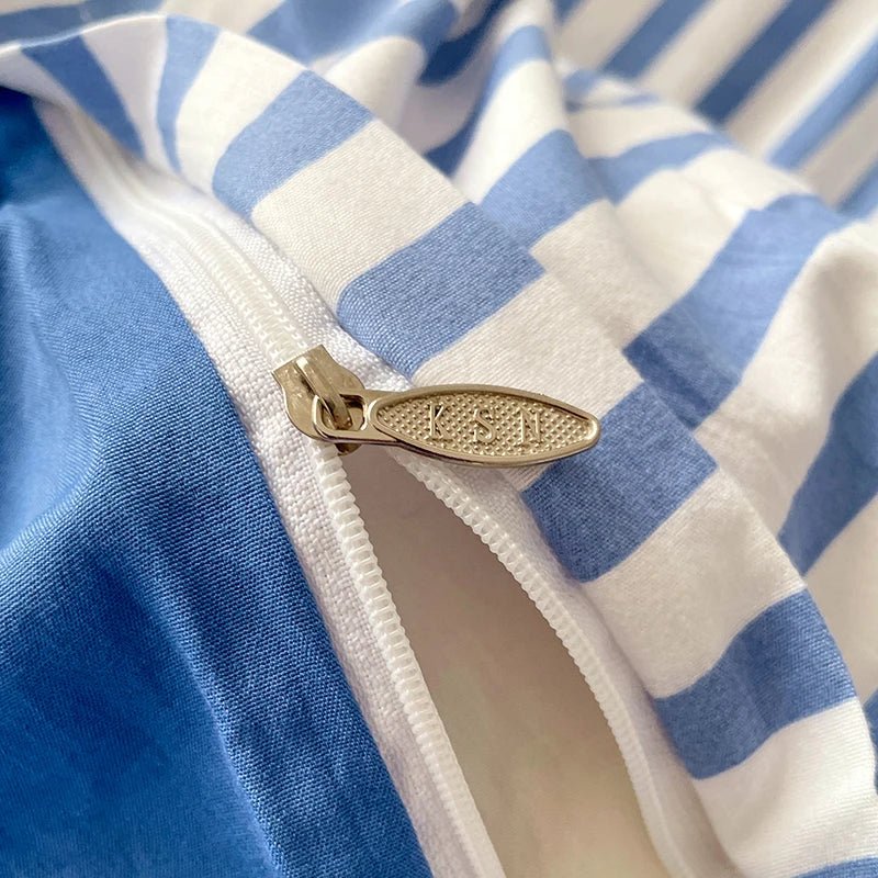Puffy Stripe Bedding Collection - WhisperLinens