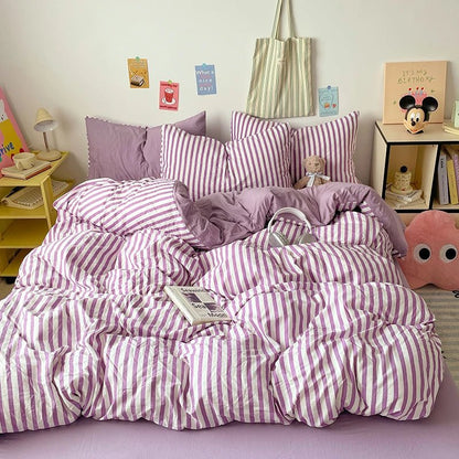 Puffy Stripe Bedding Collection - WhisperLinens