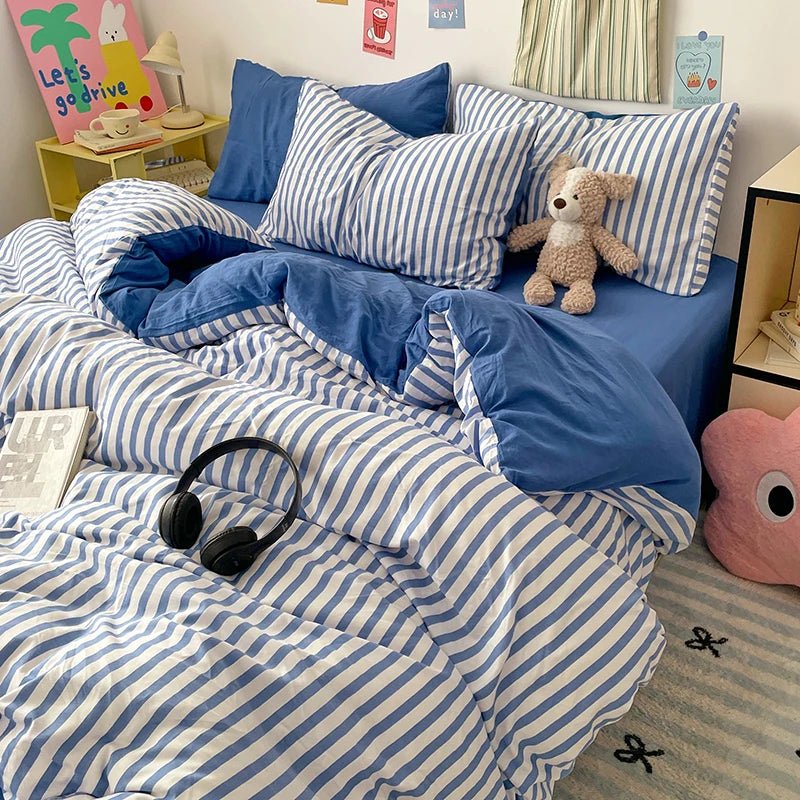 Puffy Stripe Bedding Collection - WhisperLinens