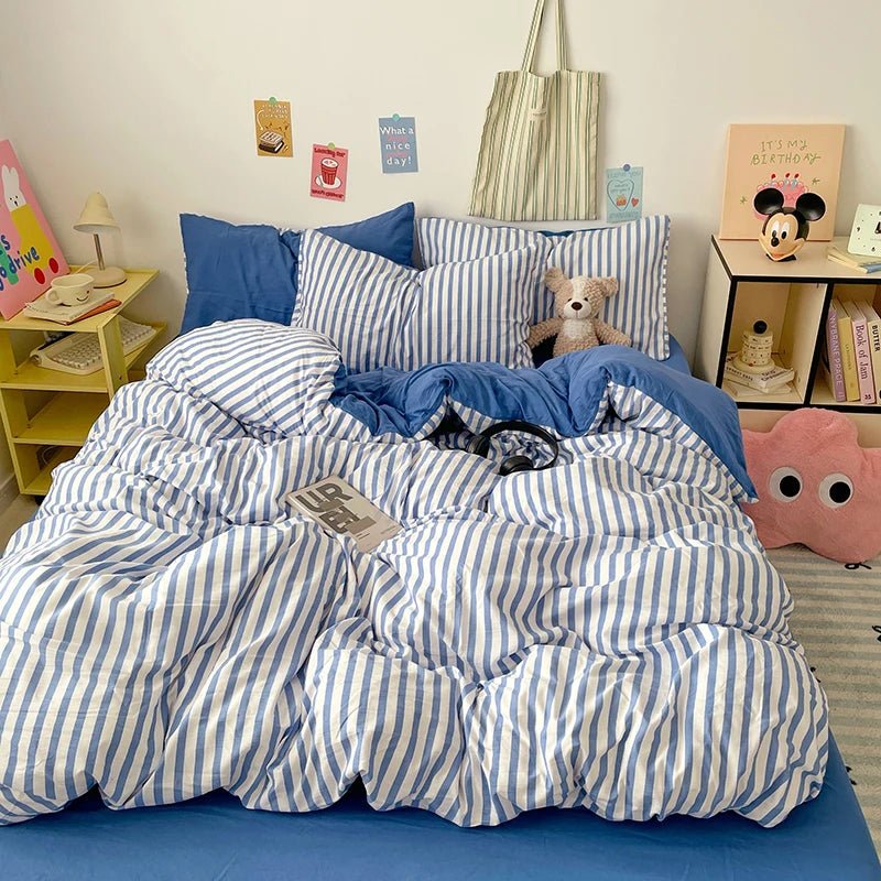 Puffy Stripe Bedding Collection - WhisperLinens