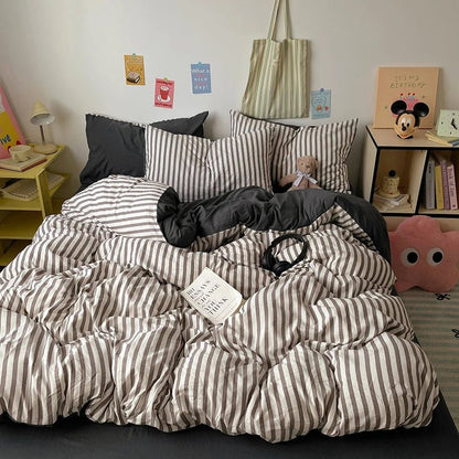 Puffy Stripe Bedding Collection - WhisperLinens