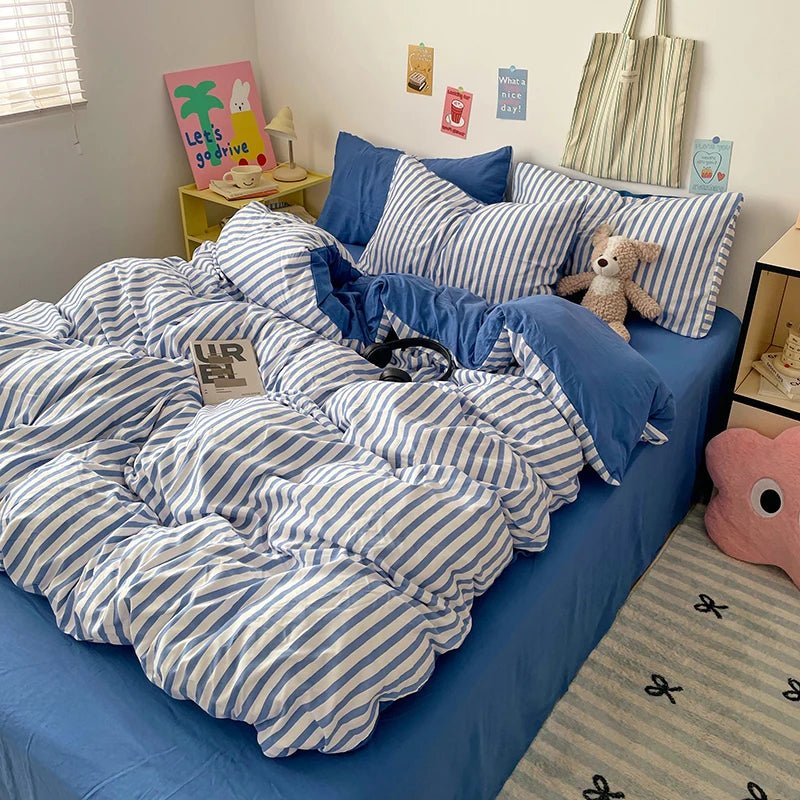 Puffy Stripe Bedding Collection - WhisperLinens