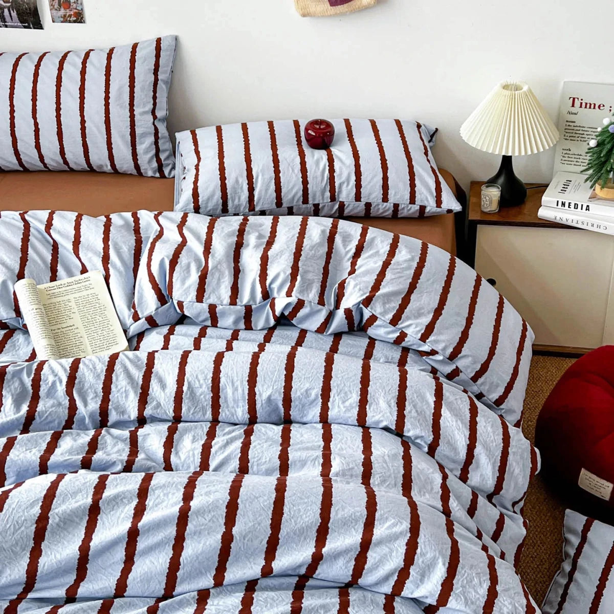 Relaxed Stripe Bedding Collection - WhisperLinens